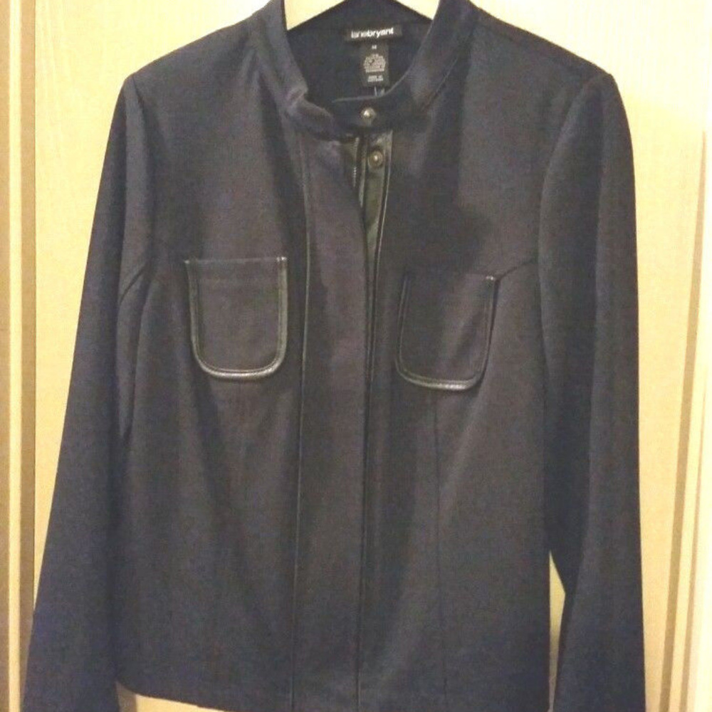 NEW LANE Bryant $80 NAVY jacket SZ 14= NEW WITH tags attached
